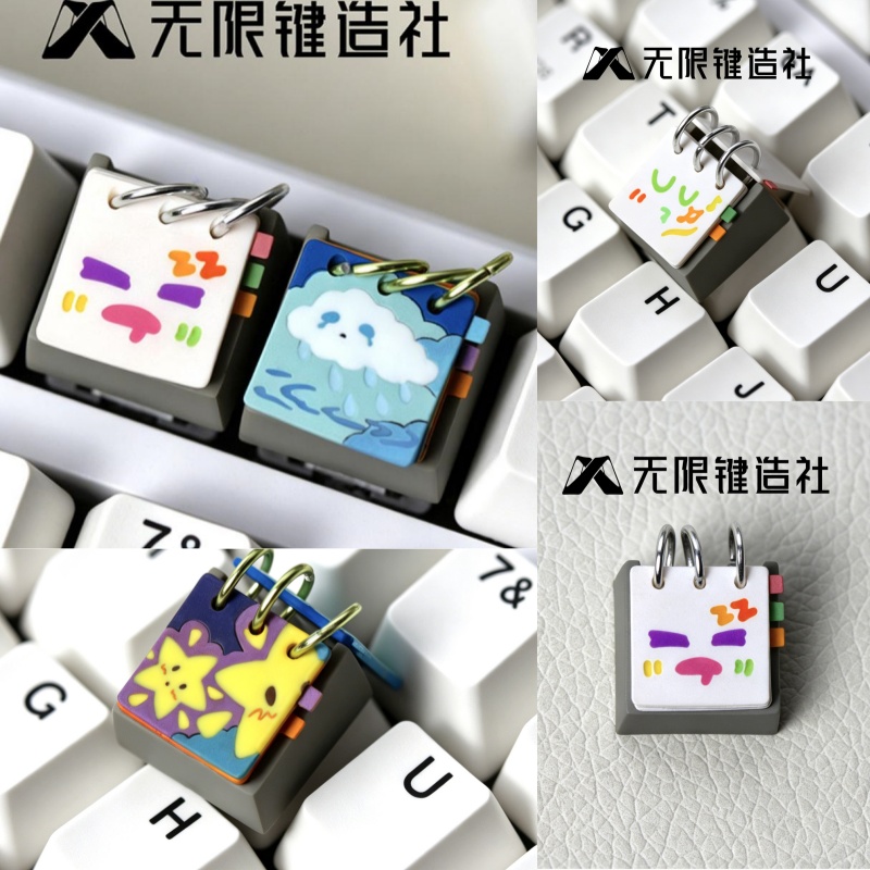 Ideal Stationery & Office Supply - Wuxian 귀여운 달력 레진 키캡 기계식