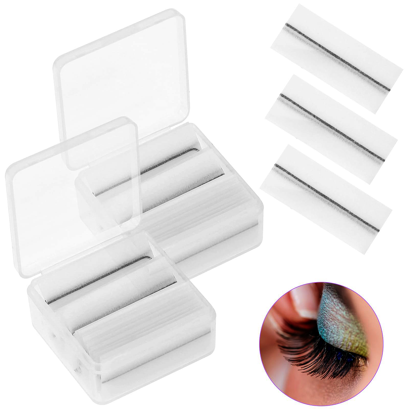 속눈썹 접착 스트립, 자체 접착 속눈썹 스트립, 푹신하 - Glue Stick Pack 리뷰 및 가격