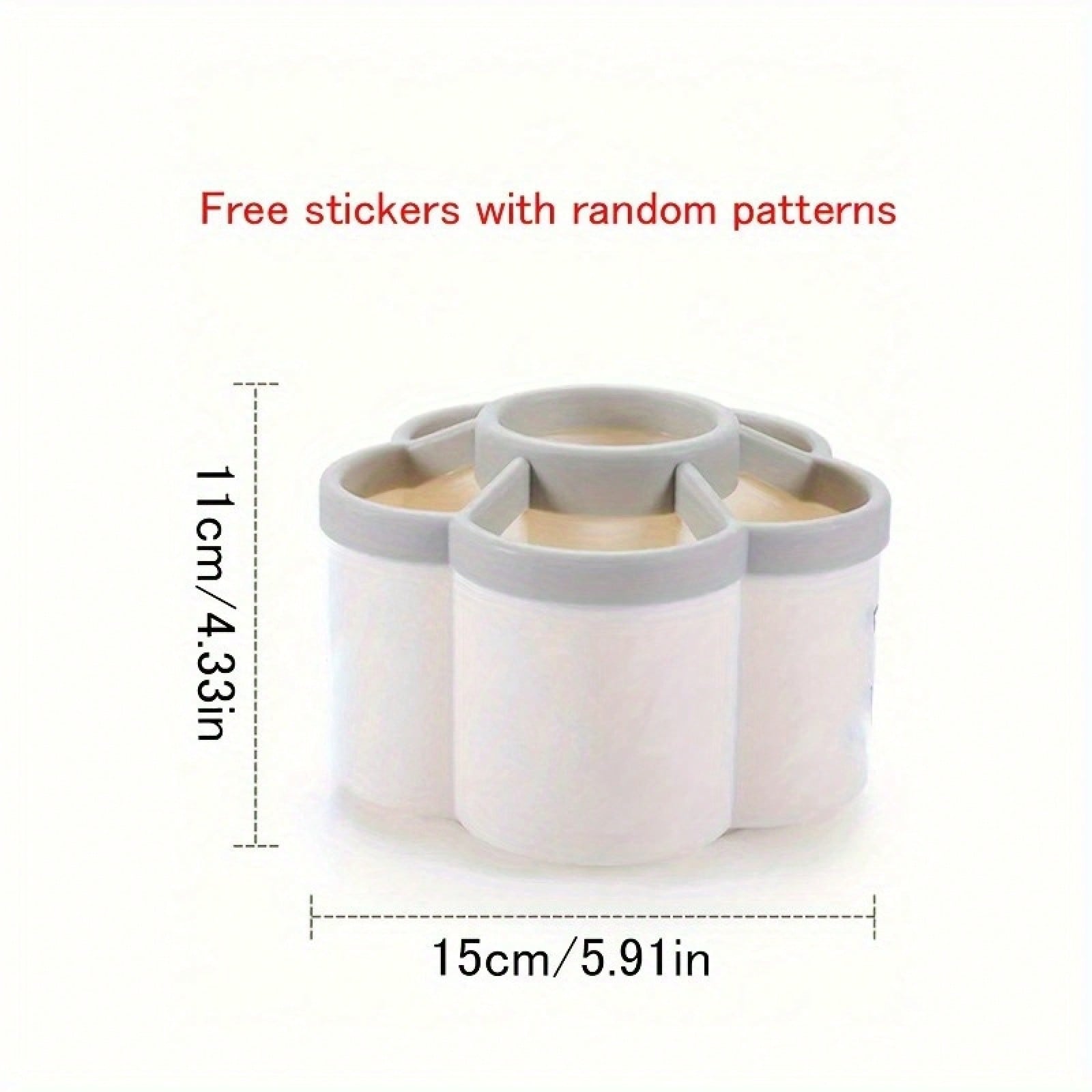 360도 회전이 가능한 데스크탑 수납함으로, 화장 브러 - Ideal Stationery & Office Supply 리뷰 및 가격
