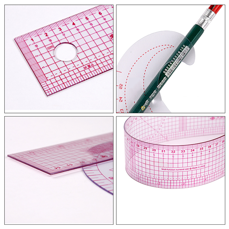 프렌치 커브 커팅 눈금자 패션 투명 메트릭 바느질 눈금 - Ruler Set Transparent 리뷰 및 가격