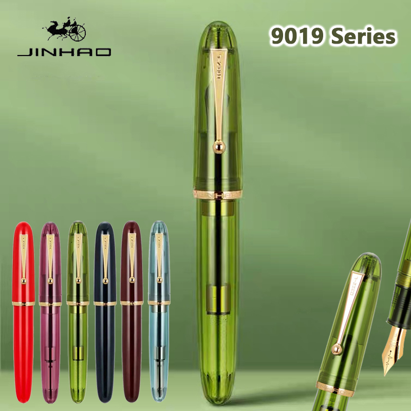 Jinhao 9019 만년필 투명 고급 송진 펜, 펜촉 - Stationery Supplies Business 리뷰 및 가격