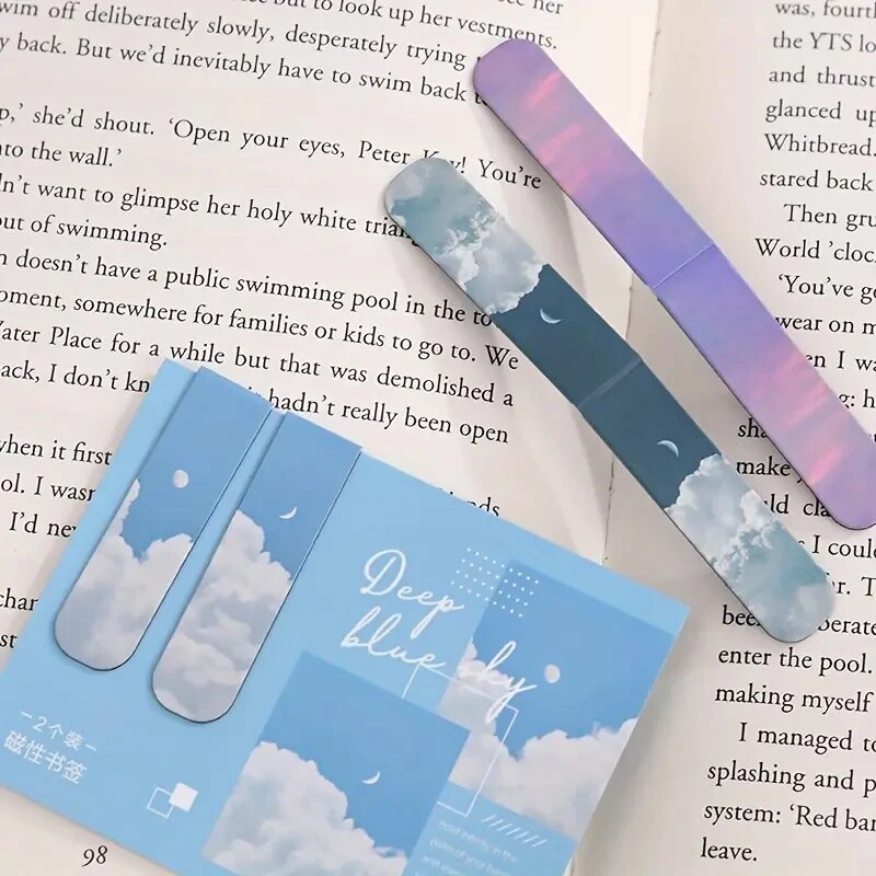 2개/세트 자석 북마크 아름다운 자연 책 마커 페이지  - Paperclip Magnetic Set 리뷰 및 가격