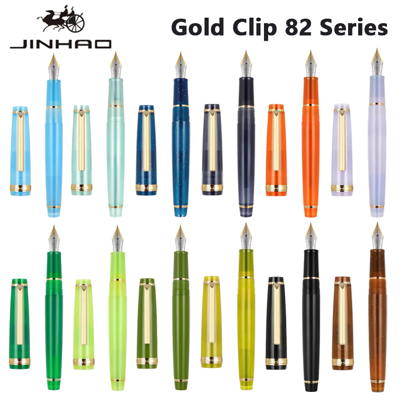 Jinhao 82 만년필 골든 클립 EF/F/M 펜촉  - Stationery Supplies Business 리뷰 및 가격