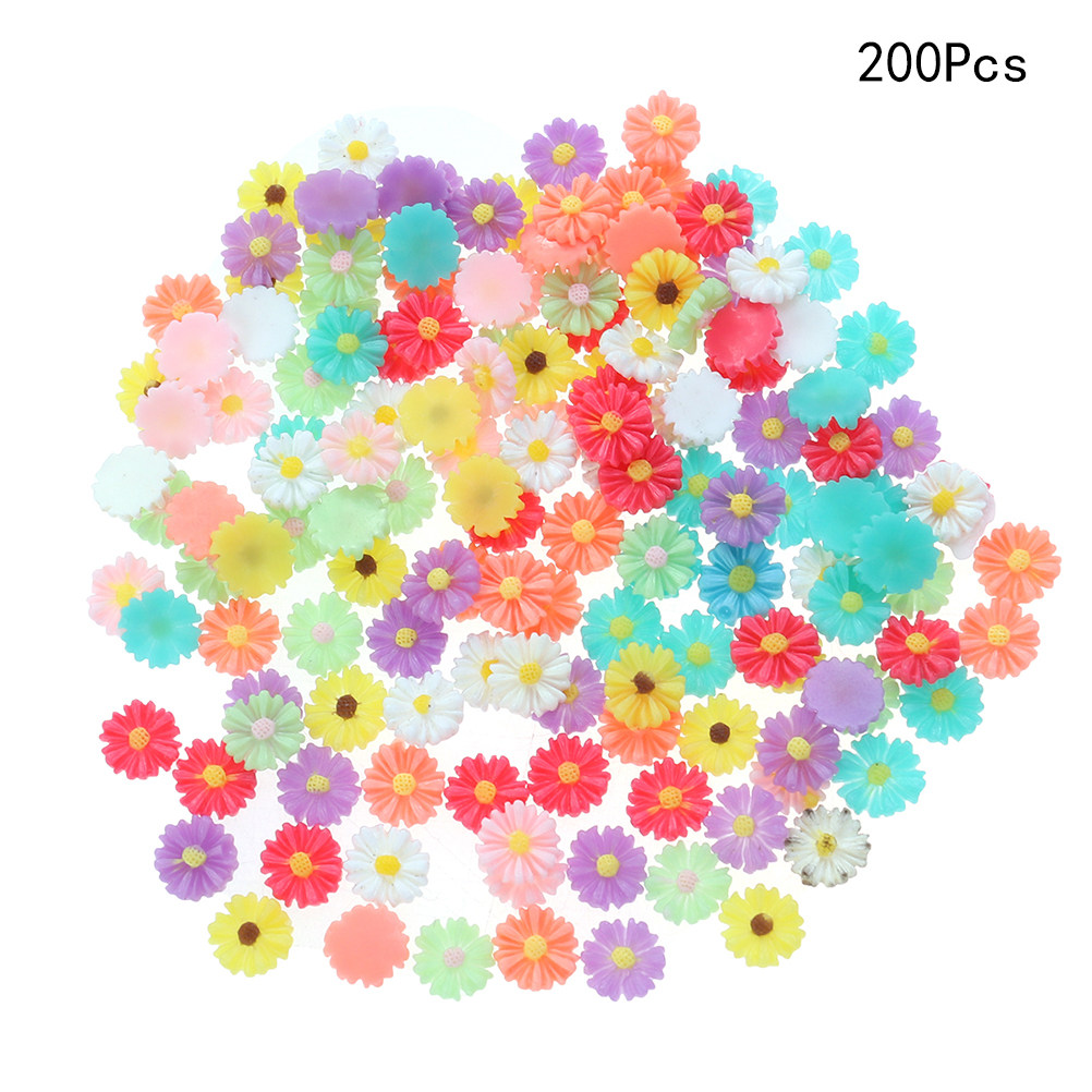 200개입, 13mm 레진 데이지 꽃 모양 장식, 다양 - Ideal Stationery & Office Supply 리뷰 및 가격
